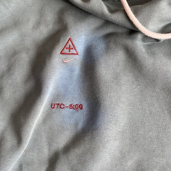 Nike Dri Fit Standard Issue Hoodie Teal Graphic Print Mens L Organic High - Picture 5 of 12